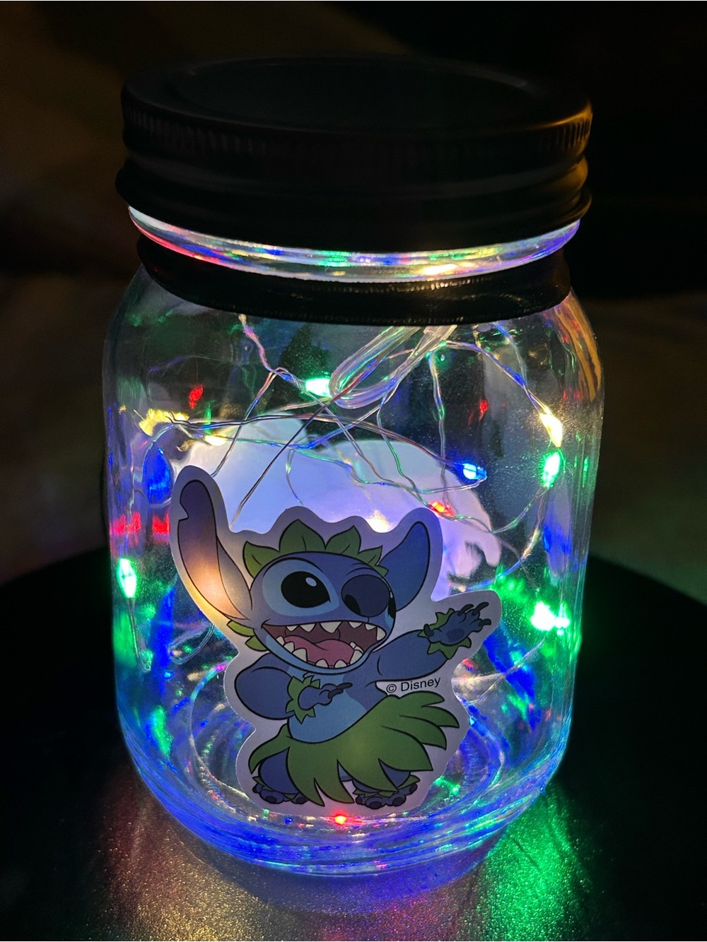HALLOWEEN COSTUME STITCH-INSPIRED FANDOM LIGHT DECOR/7-FT OF RAINBOW LIGHTS/NWT - Picture 5 of 7